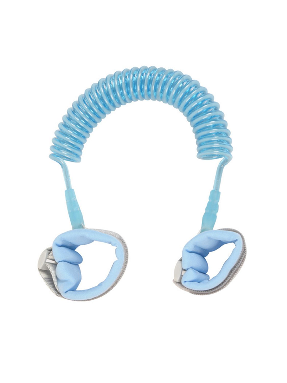 2 Meters With Lock Key Infant Anti-lost Traction Rope With Children Anti-lost Bracelet, Color: 2m spring rope blue