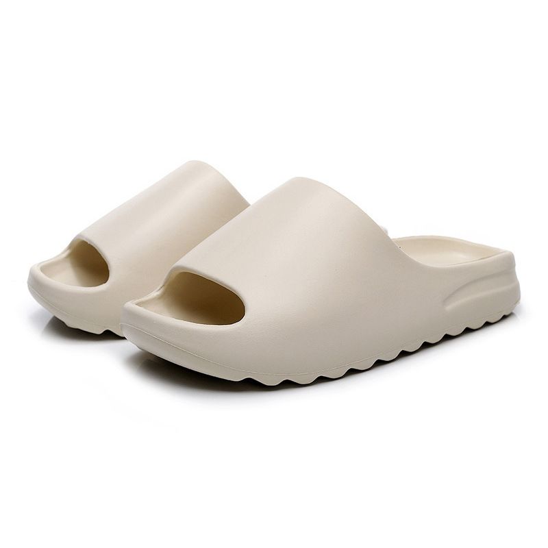 Unisex House Shoes Non-Slip thick Soft Platform Slide Sandals for Women Men Indoor Outdoor Shower Bathroom Slipper for Adult, Shoe Size: 36-37, Color: White