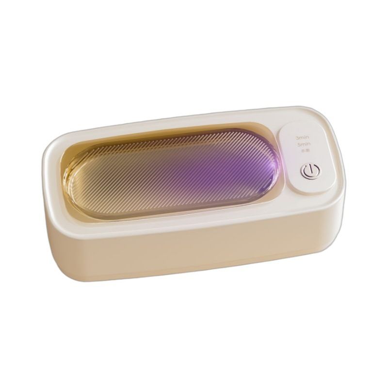 Ultrasonic Glasses Washing Machine Cleaning Machine Stainless Steel Household A Batch Of Washing Glasses Customized Beauty Pupil Disinfection Timing, Color: Off-white, Product Specifications: Ultrasonic lens cleaning machine