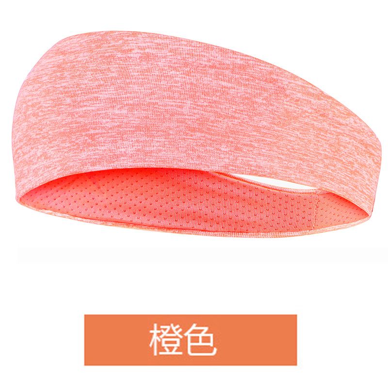 Sweat-absorbing Headband For Men And Women Running Hairband Yoga Fitness Headscarf, Size: Orange