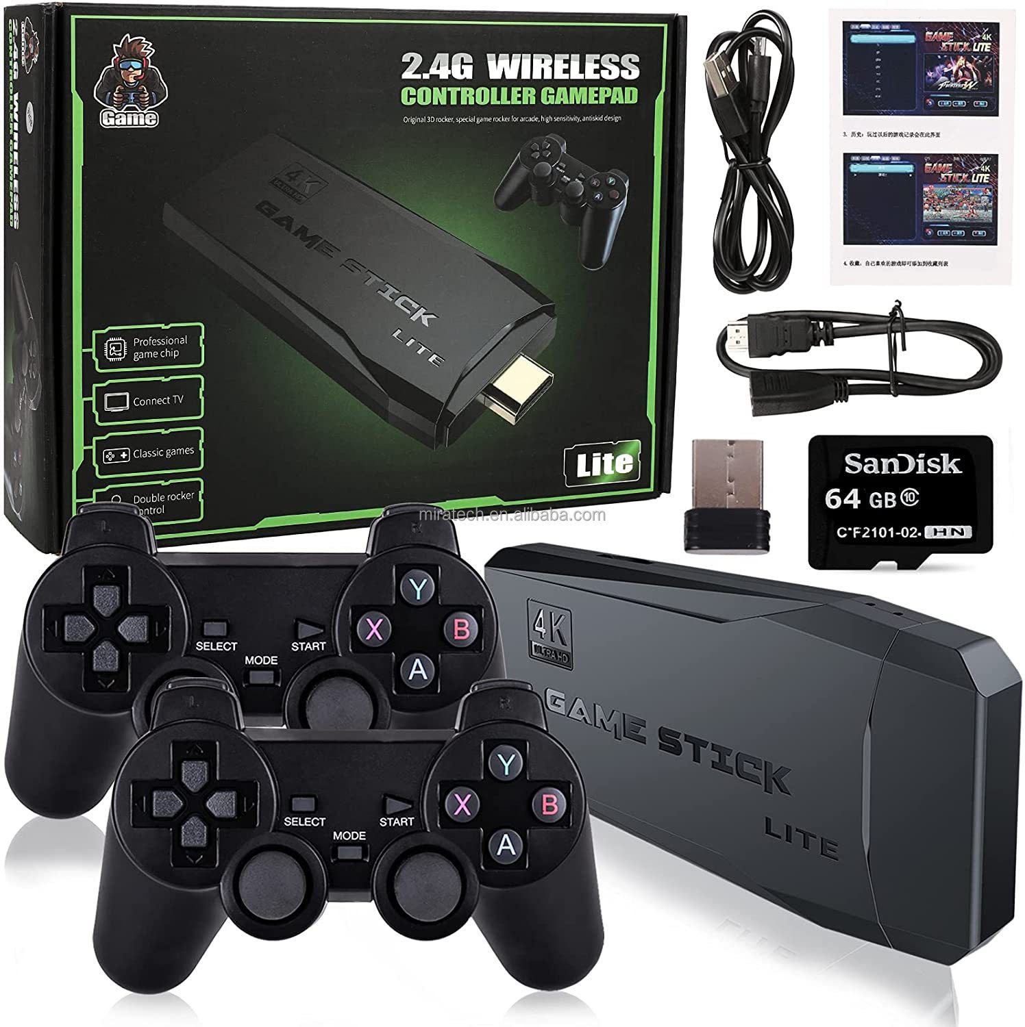 M8 Family TV Game Console - 64G Built-in 20,000 Games