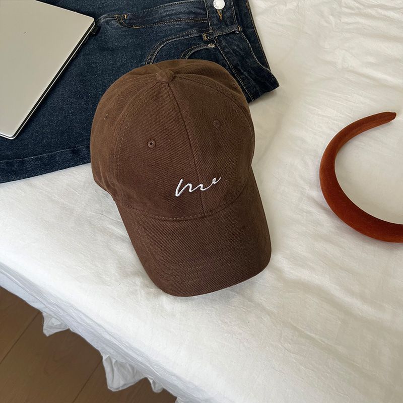 Spring And Summer Baseball Cap Women&amp;#039;s New Large Head Circumference Face Small Wide Brim Deep Top Duck Tongue Hat Men&amp;#039;s Sunscreen Hat, Color: Coffee color, Size: M（56-58cm）