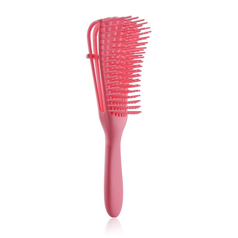Straight &amp; Sleek Octopus Comb for Hairdressing, Color: Small pink octopus comb, Specification: Octopus comb + opp bag
