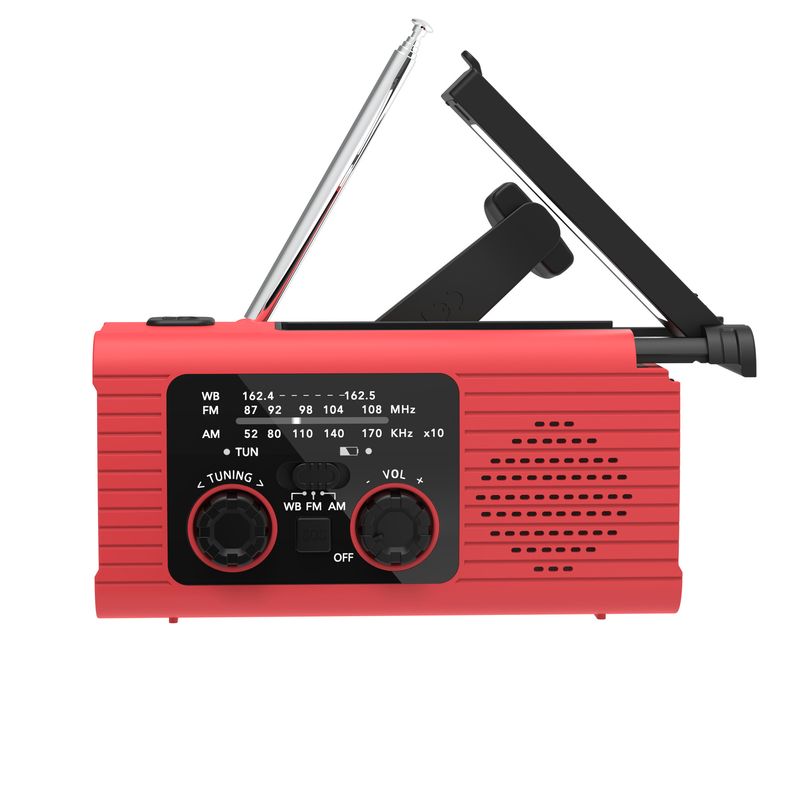 All-in-One Solar &amp; Hand-Crank Emergency Radio