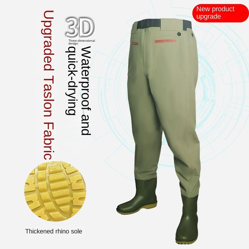 WeatherGuard Industrial Rain Shoes, Size: 36, Color: 3D Taslon green waist style