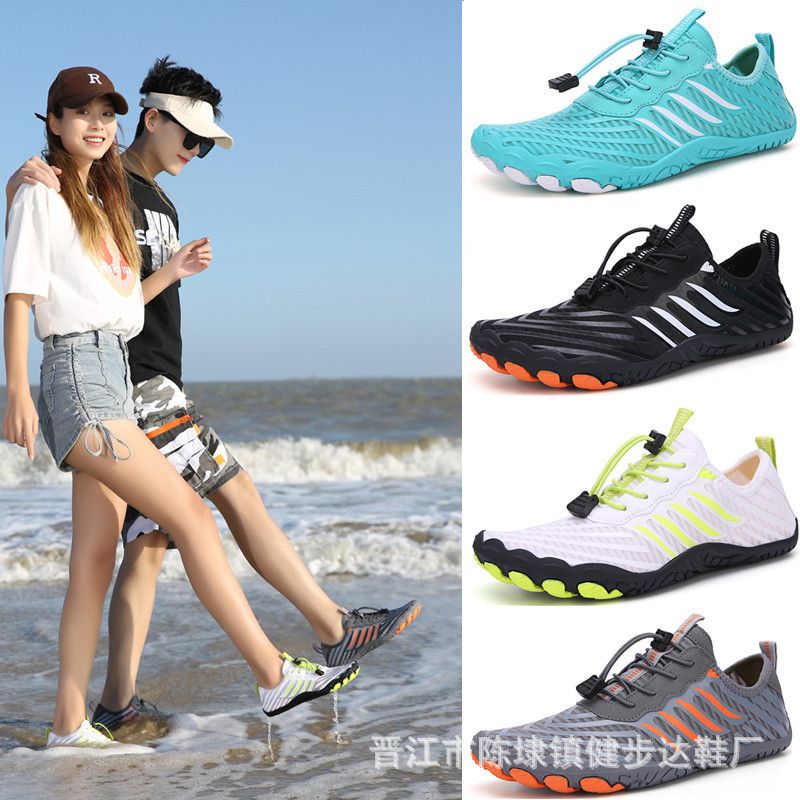 New Spring And Summer Outdoor Casual Shoes For Men And Women, Fashionable Beach Shoes, Thick-soled Wading Shoes, Couple River-trapping Shoes