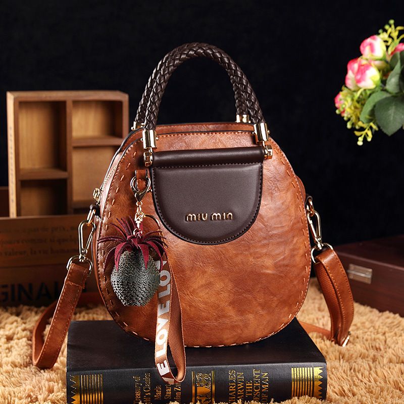 Genuine Leather Retro Woven Handbag For Women New Casual Versatile Crossbody Bag Fashionable Textured Shoulder Bag