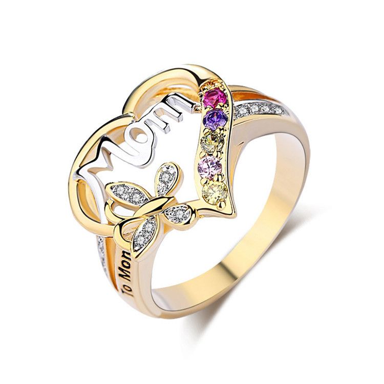Jewelry Love Mother Ring Mother Day Gift MOM Ring Female