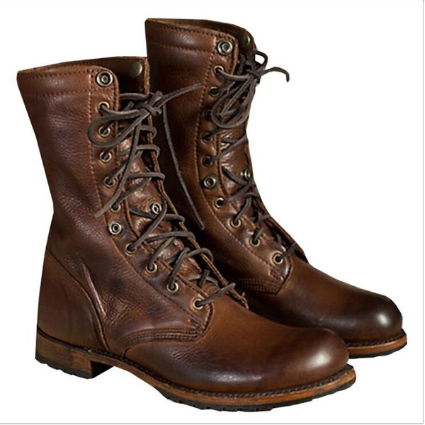 2026 Autumn And Winter Foreign Trade European And American Fashion Men Boots, Size: 40, Color: Medium color