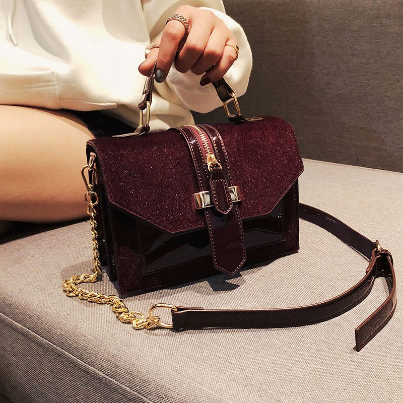 Zipper decoration Chain Bags For Women 2022 PU Leather Cross Body Female Flap Envelope Leopard Print Shoulder Handbags INS, Color: 2