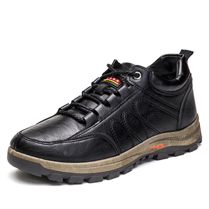 Men British Style Fashion Trend, Size: 39, Color: Hiking shoes black