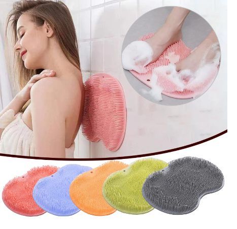 Foot Scrubber for Shower, Foot Cleaner Massager Mat with Non-Slip Suction Cups