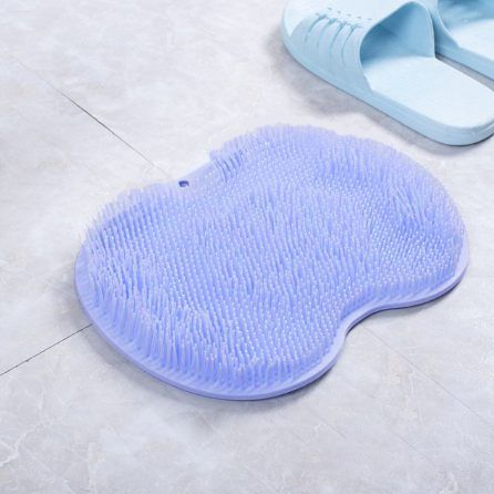Foot Scrubber for Shower, Foot Cleaner Massager Mat with Non-Slip Suction Cups, Color: Blue