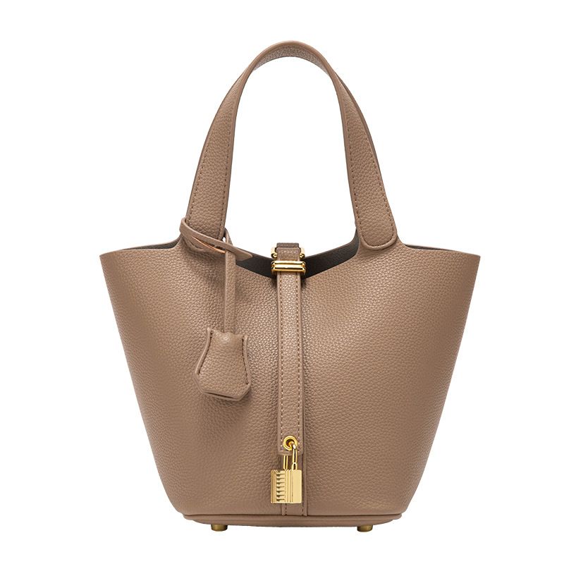 Handbag Bucket Bag High-End Exquisite Simple Versatile All-Match Style Tote Bag