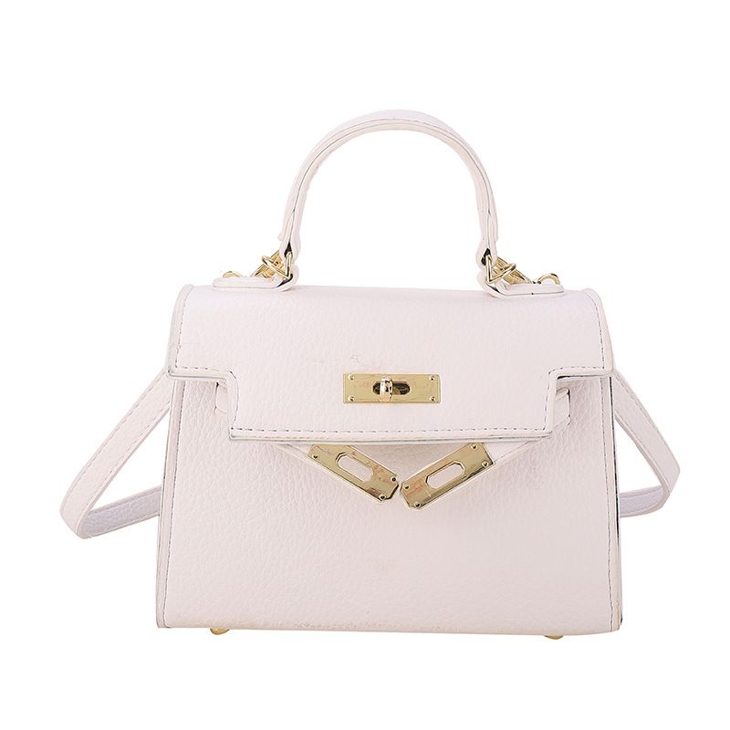 PU Material Handbag, Color: White