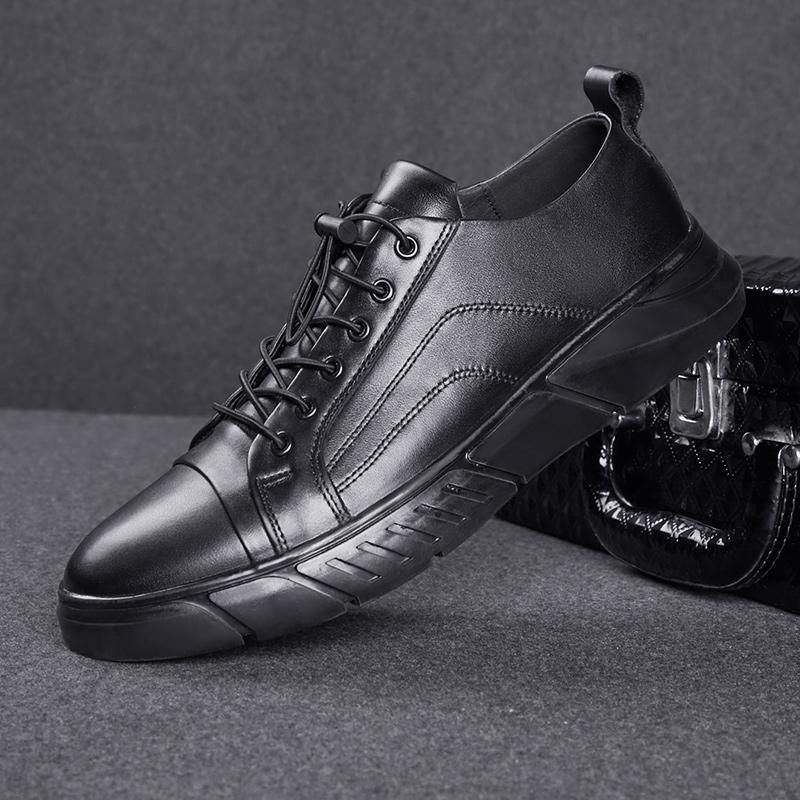 KITCHEN SHOES, CHEF BOOT, WATERPROOF, lEATHER SHOES, Shoe Size: 6.5, Color: Black