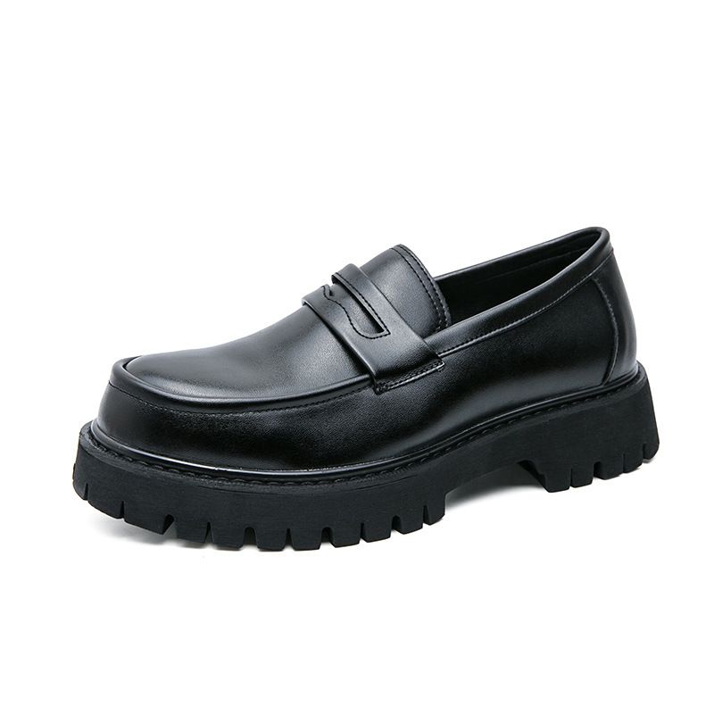 Youth Slip-on Loafers Thick Sole Heightening Shoes, Size: 38, Color: Yp-690 matte