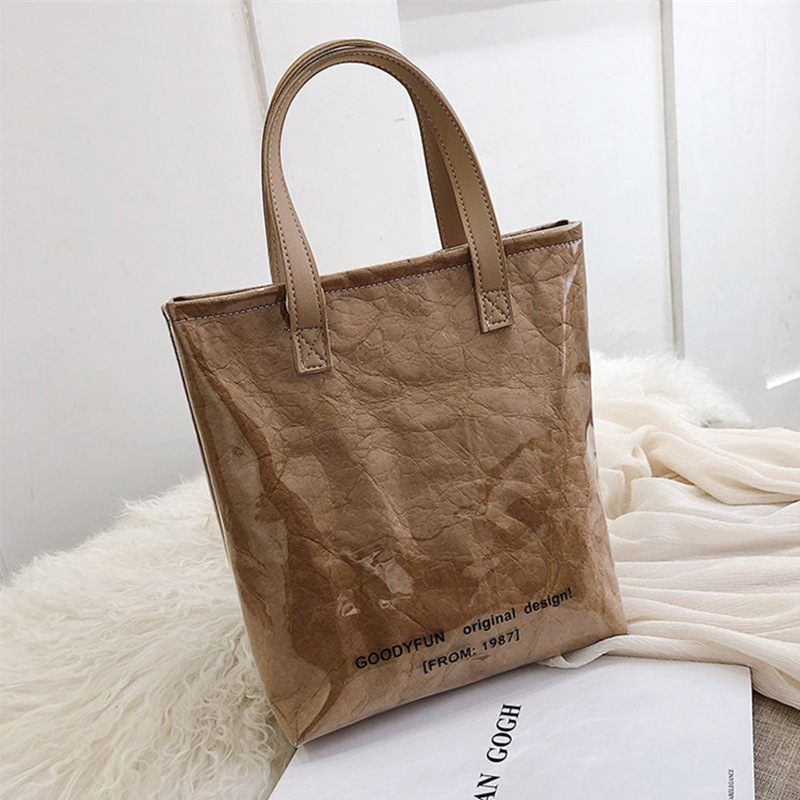 Portable clothing shopping bag, Color: Brown