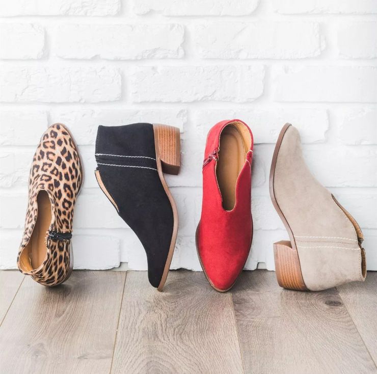 Leopard boots women personality tassel leather boots, Color: Red