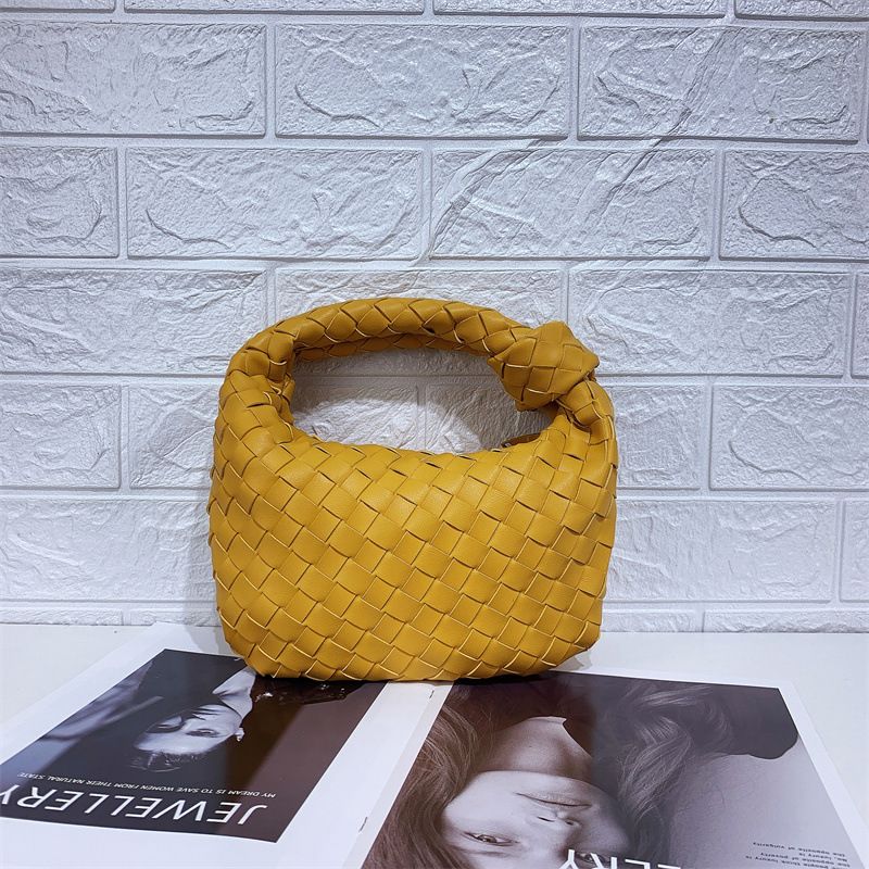 Spring And Summer Knotted Bag Crescent Bag Women, Color: Ginger