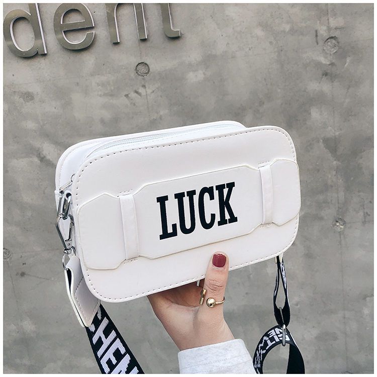 All-purpose Small Square Bag Single Shoulder Messenger, Color: White