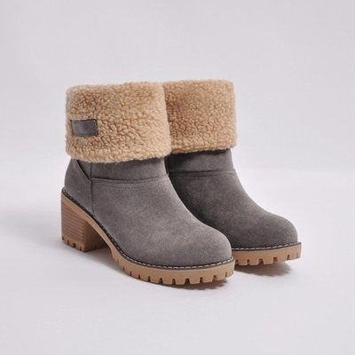 Short boots women, Size: 35, Color: Gray