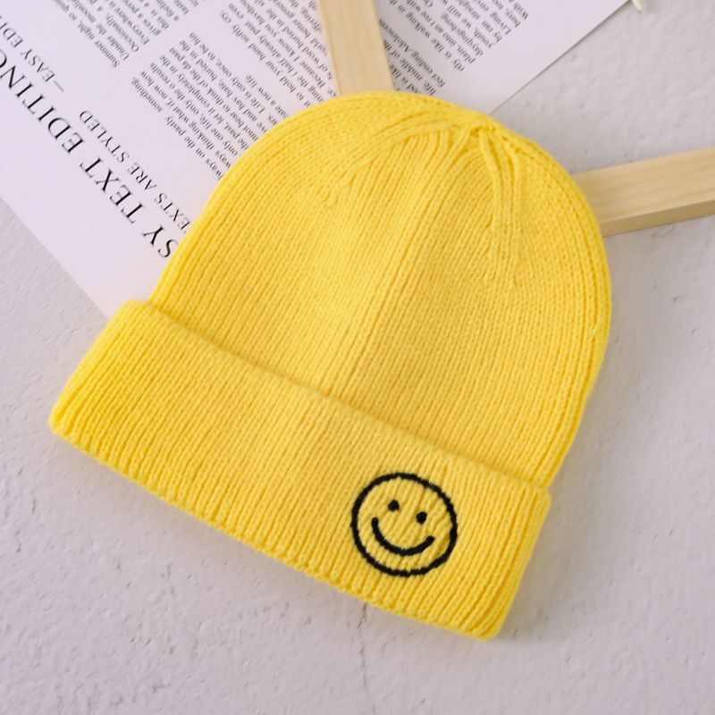 Boys And Girls Hats Infants And Young Children Candy Color  Version Of The Tide, Color: Yellow, Size: Hat circumference 45-48cm