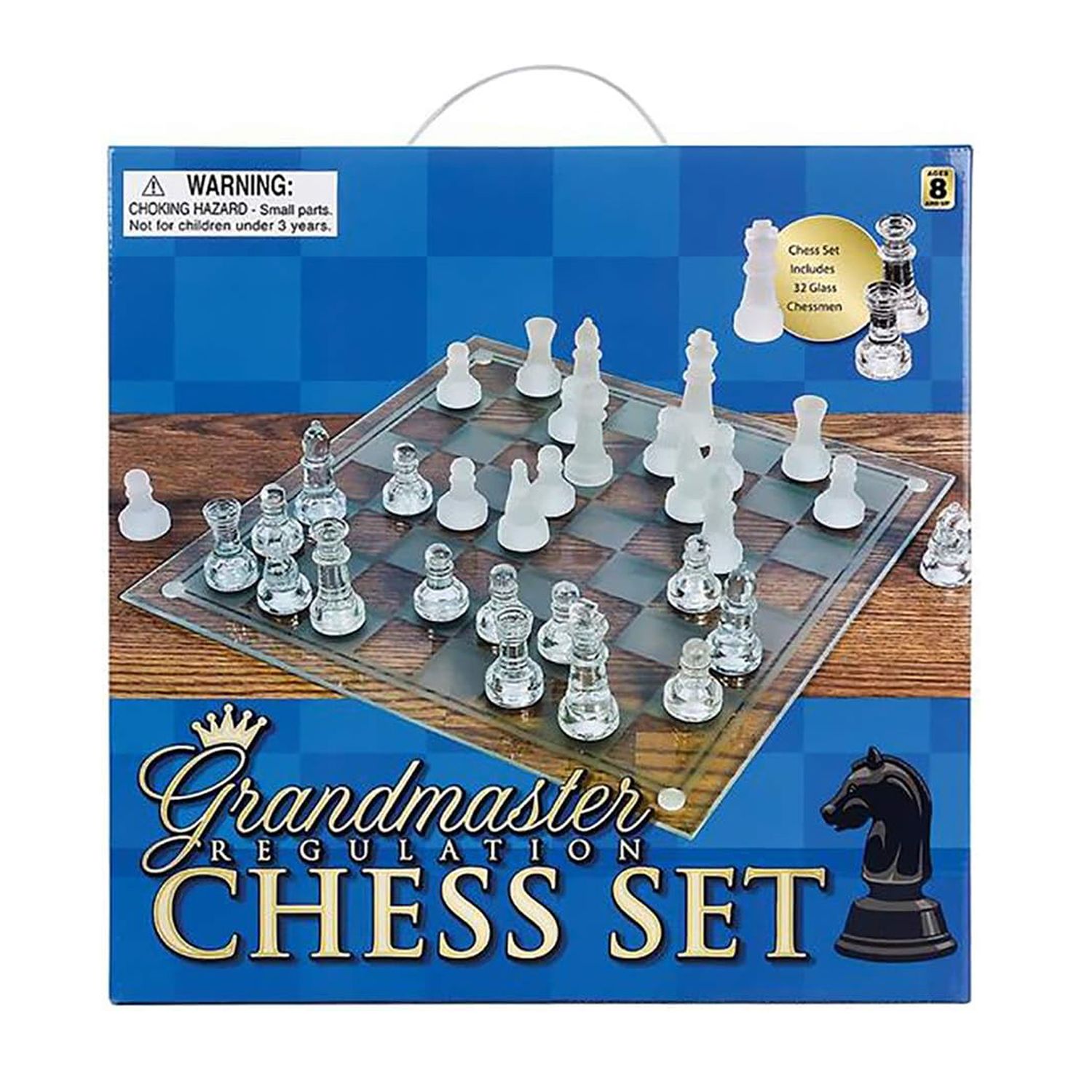 Zummy 14" Glass Chess Set, Color: Multi