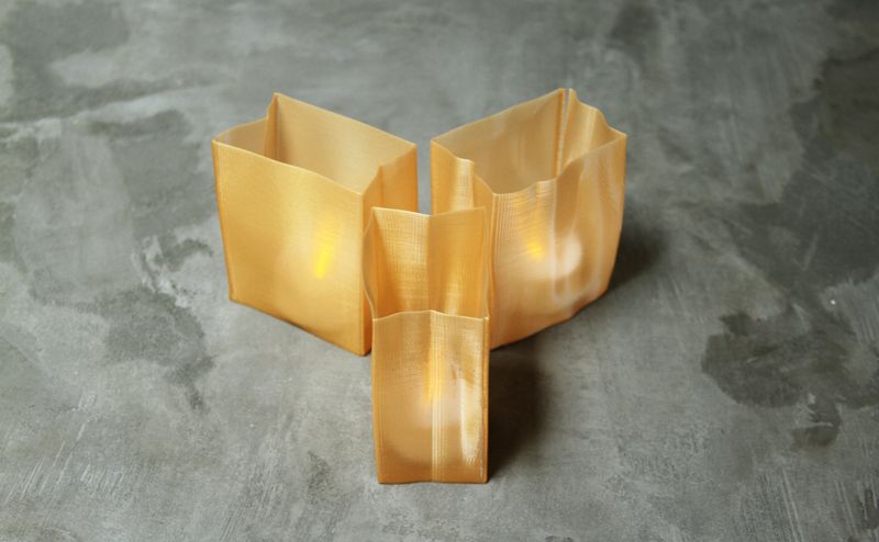 Mini 3D Printed Farolitos