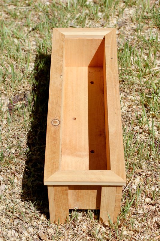 Small Cedar Wood Planter