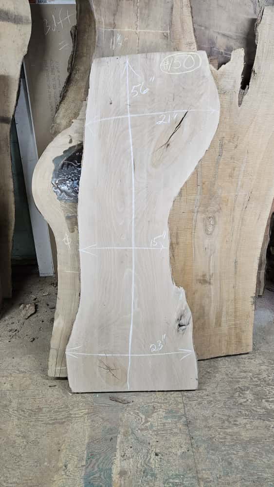 Sycamore slab #150 , 56" long. Width varies.