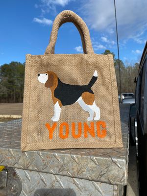 Burlap Tote Bag