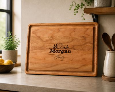 Cutting Board -  Medium Cherry Wood