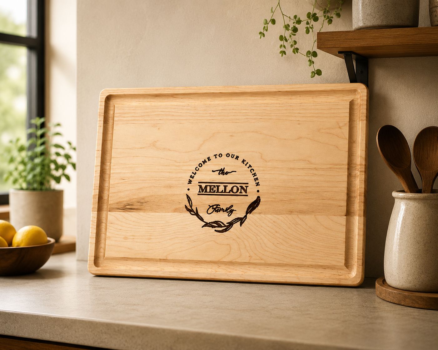 Cutting Board -  Medium Maple Wood