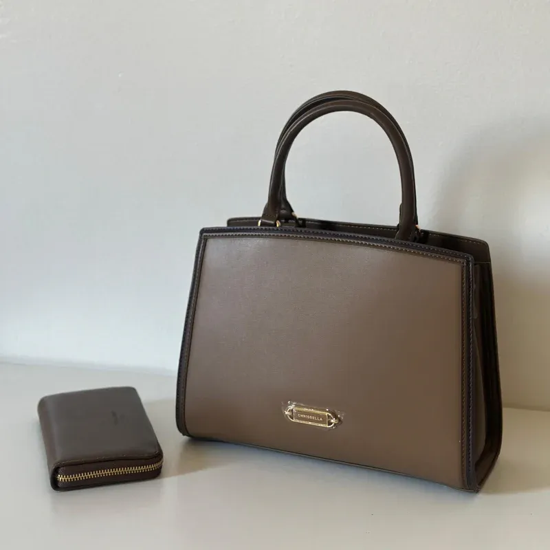 Chrisbella Brown Handbag AA012408019735