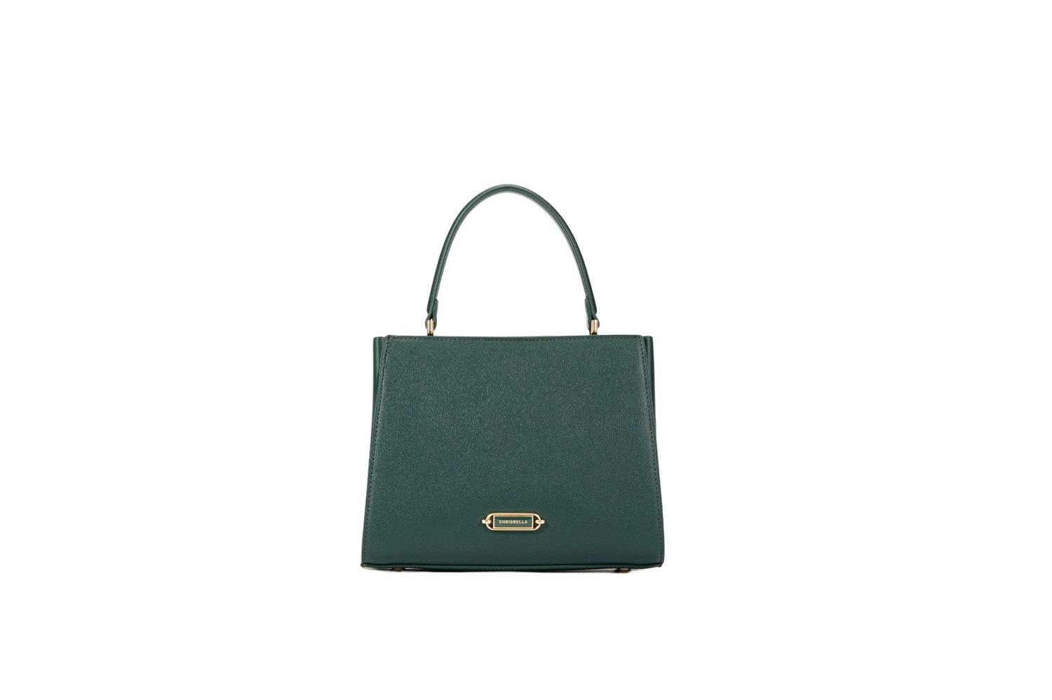 Chrisbella Green Elegant Handbag
