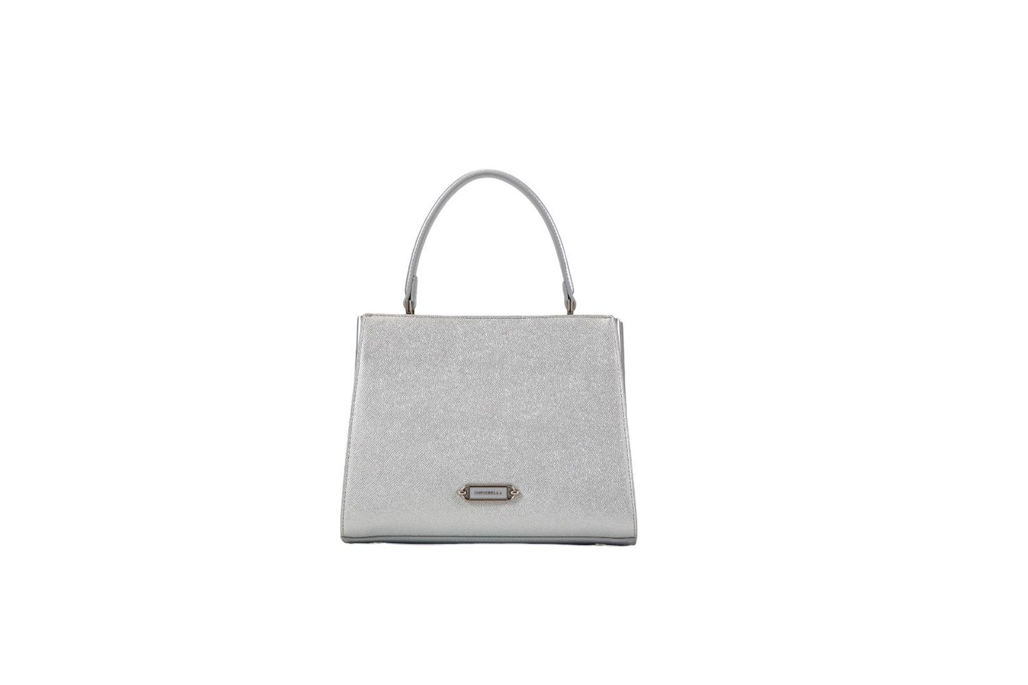 Chrisbella Silver Elegant Handbag
