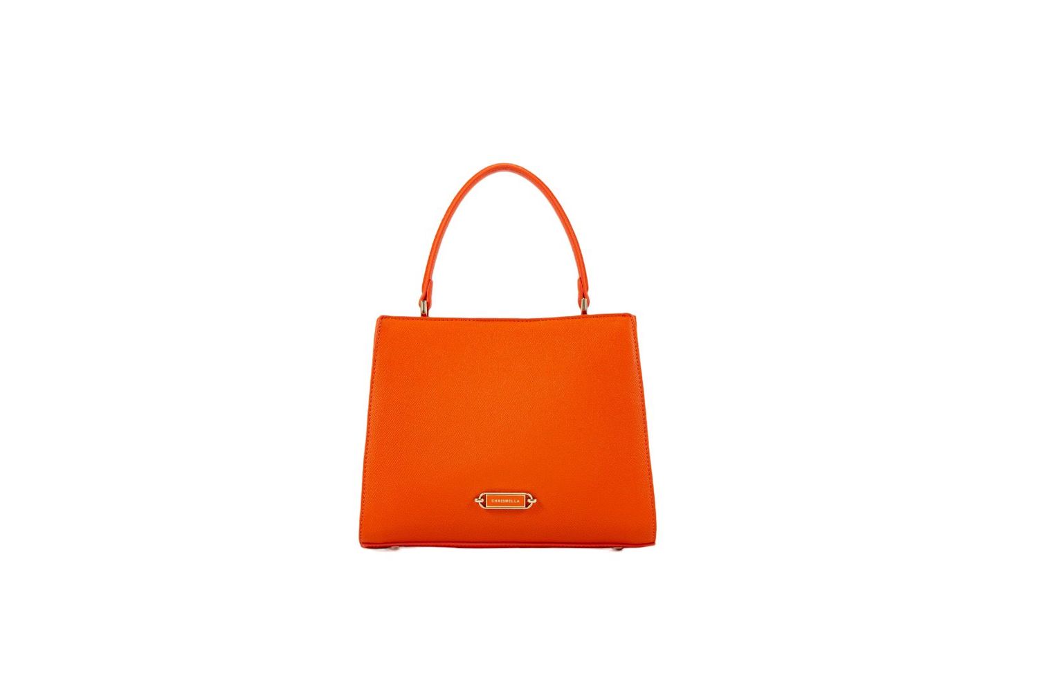 Chrisbella Tangerine Elegant Handbag