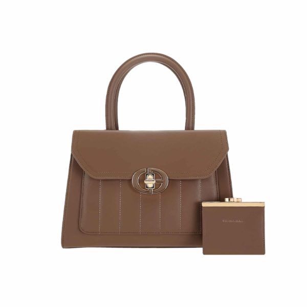Chrisbella Deep Taupe Handbag
