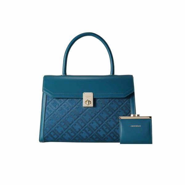 Chrisbella Green Handbag