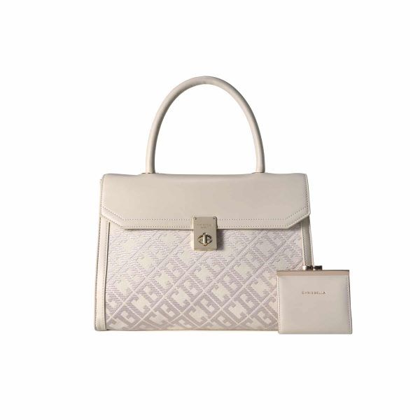 Chrisbella White Handbag