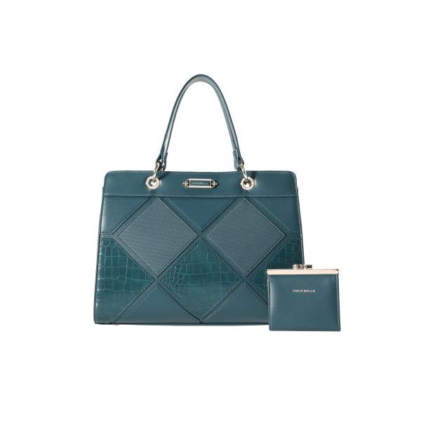 Chrisbella  Green Handbag