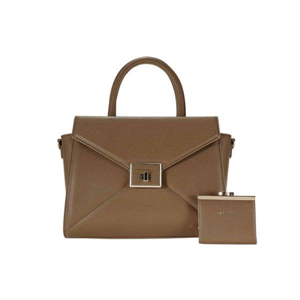 Chrisbella  Deep Taupe Handbag
