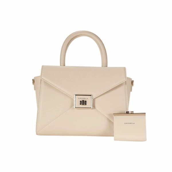 Chrisbella Clay Beige Handbag