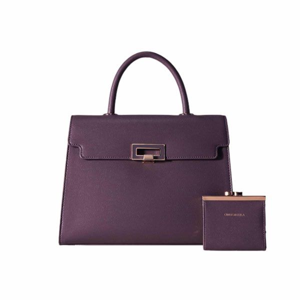 Chrisbella Amethyst Purple Handbag