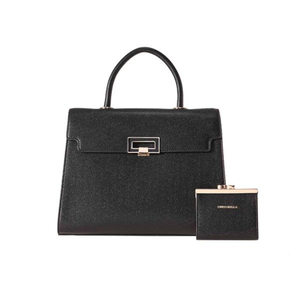 Chrisbella ONYX Black Handbag