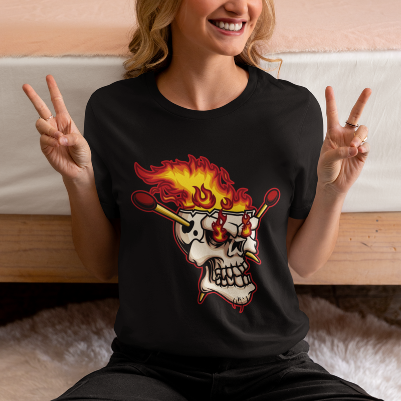 T-shirt “Skull on Fire”
