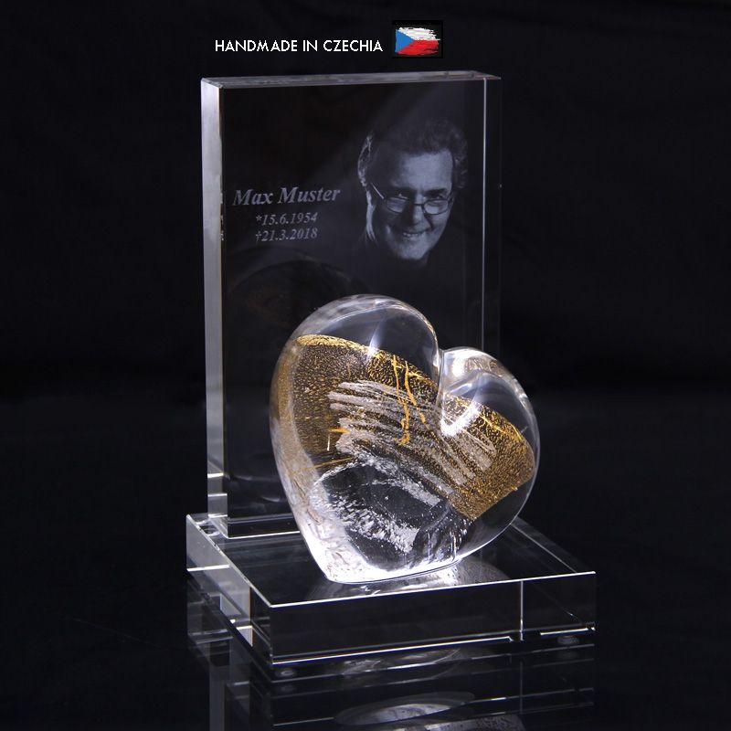 Golden Heart with Portrait