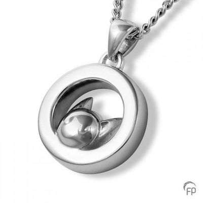Circle Cat Head Pet Pendant
