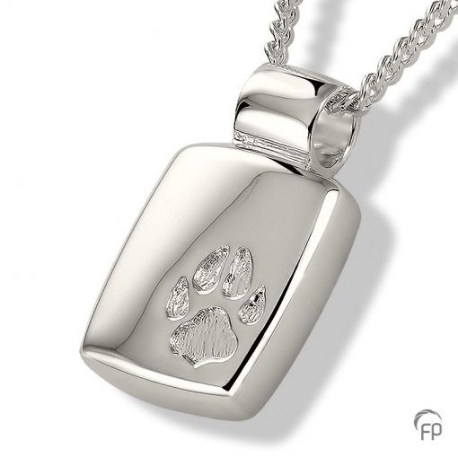 Rectange Pendant with paw